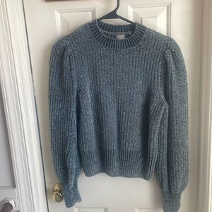 HM soft blue green sweater